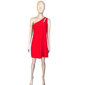 Beyond Yoga Red One Shoulder Dress